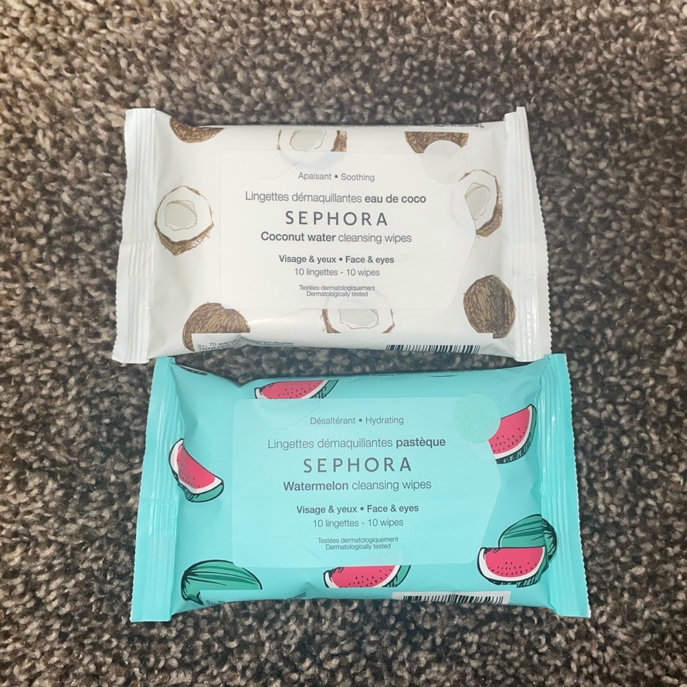 ✨3/$12 Sephora Cleansing Wipes x2